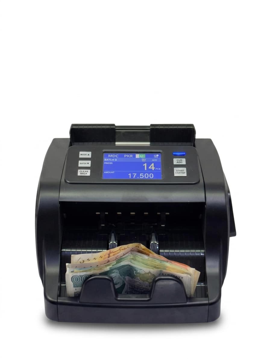 YT-P82 Mix Value CIS Cash Counting Machine with denomination recognition, value counting, counterfeit detection, and high-speed cash processing.